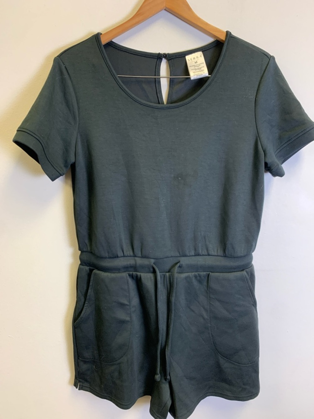 Serra Short Sleeve Romper in Black